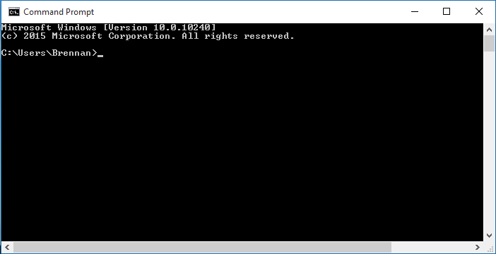 Command Prompt On Windows 10 Rtm