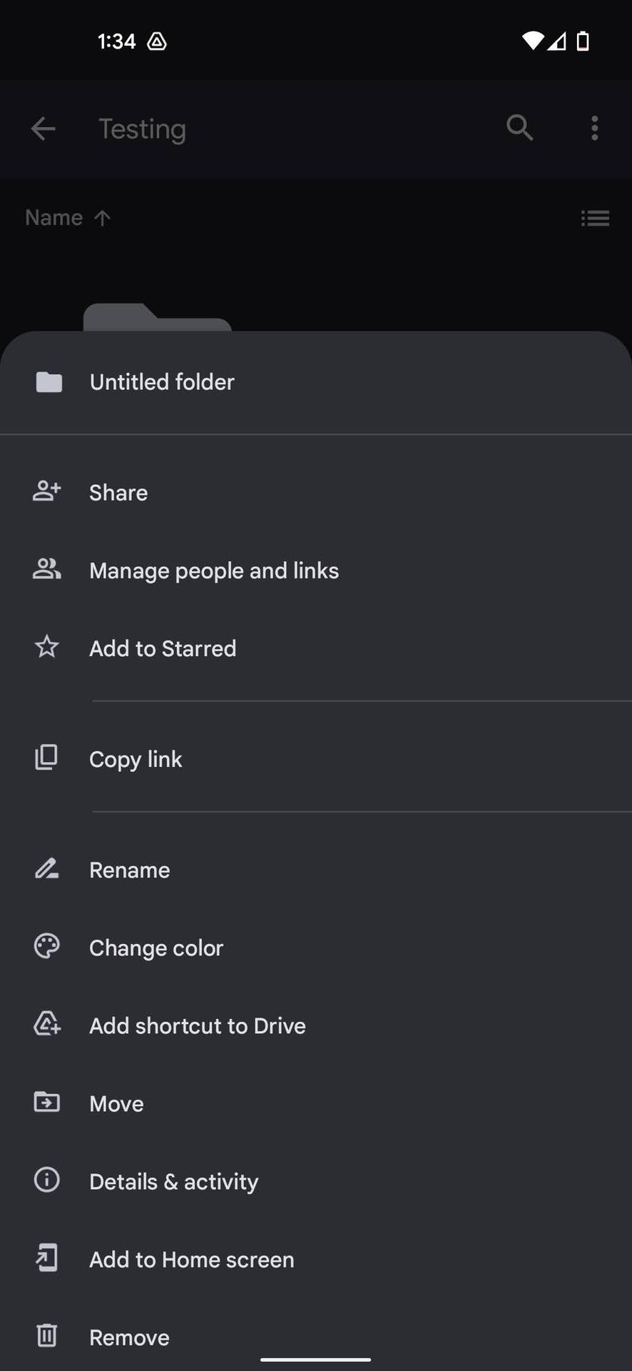 How to create folders and move files on Google Drive app 4