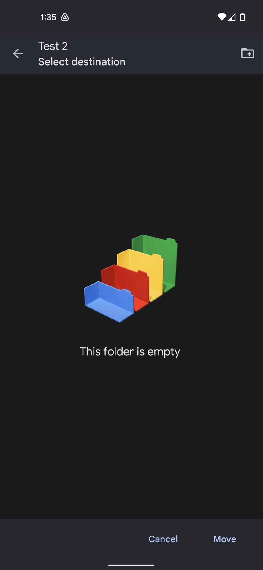 How to create folders and move files on Google Drive app 6
