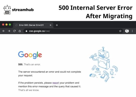 500 Internal Server Error After Migrating